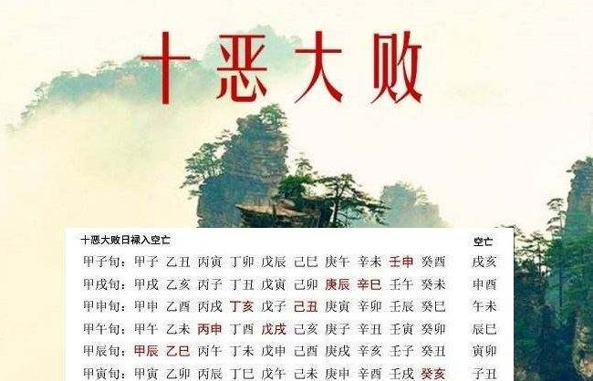 2021年的十恶大败日是哪一天